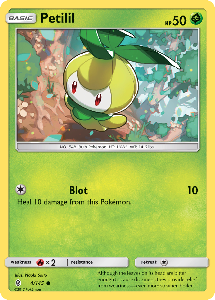 Petilil (4/145) [Sun & Moon: Guardians Rising] | Odin's Place