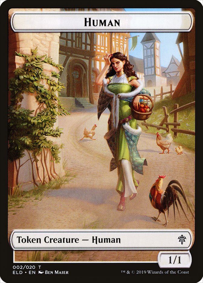 Human // Human Double-Sided Token [Pioneer Challenger Decks 2022] | Odin's Place