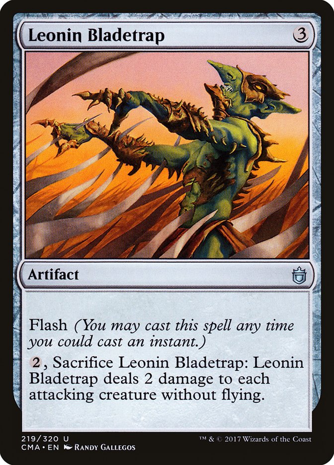 Leonin Bladetrap (219) [Commander Anthology] | Odin's Place