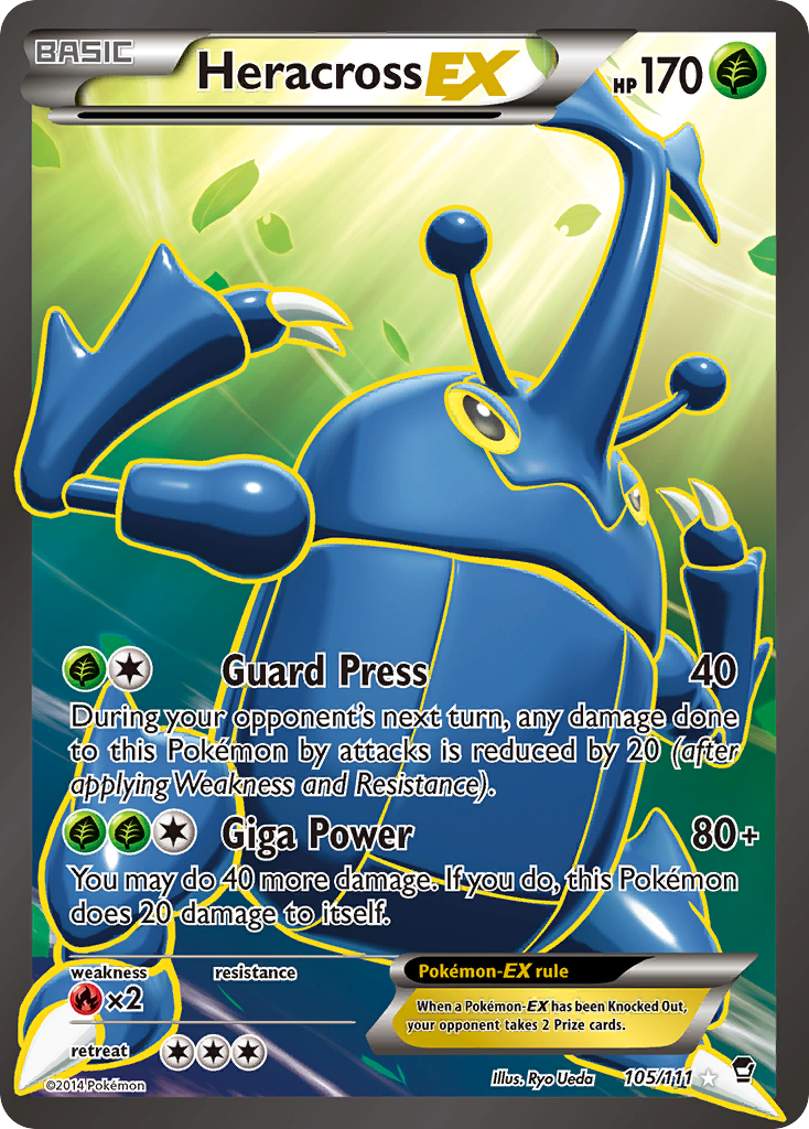 Heracross EX (105/111) [XY: Furious Fists] | Odin's Place