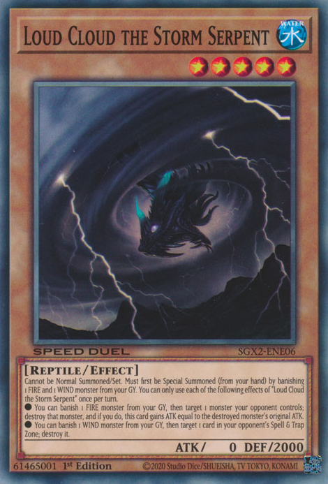 Loud Cloud the Storm Serpent [SGX2-ENE06] Common | Odin's Place