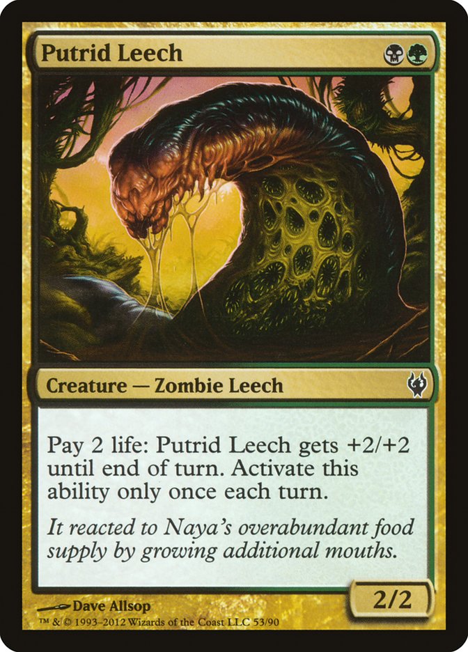 Putrid Leech (53) [Duel Decks: Izzet vs. Golgari] | Odin's Place