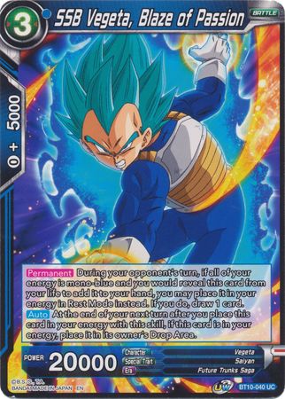 SSB Vegeta, Blaze of Passion (BT10-040) [Revision Pack 2020] | Odin's Place