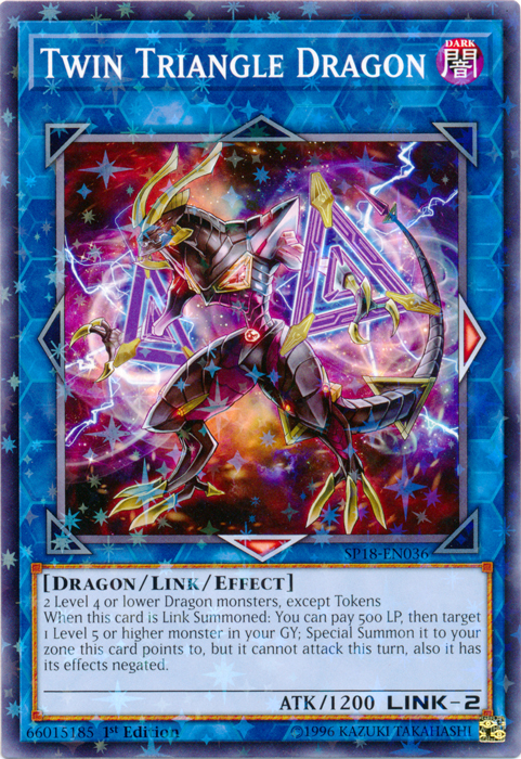 Twin Triangle Dragon [SP18-EN036] Starfoil Rare | Odin's Place