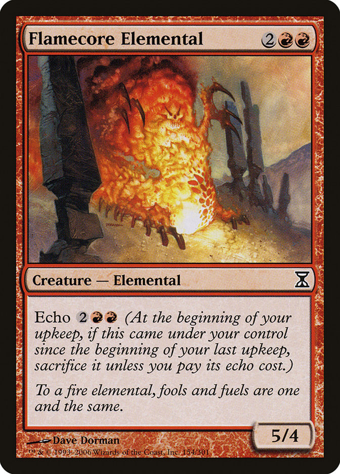Flamecore Elemental (154) [Time Spiral] | Odin's Place