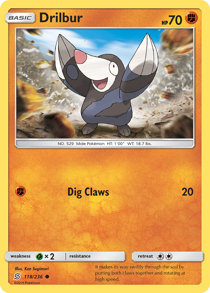 Drilbur (118/236) [Sun & Moon: Unified Minds] | Odin's Place