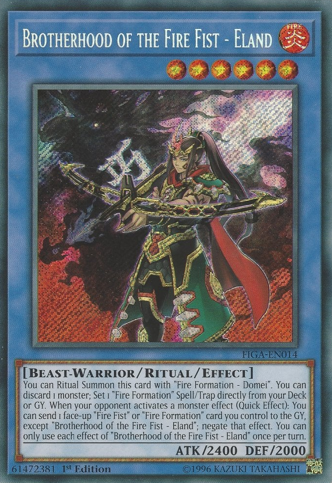 Brotherhood of the Fire Fist - Eland [FIGA-EN014] Secret Rare | Odin's Place