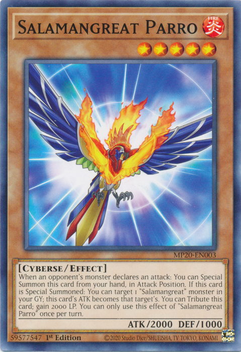 Salamangreat Parro [MP20-EN003] Common | Odin's Place