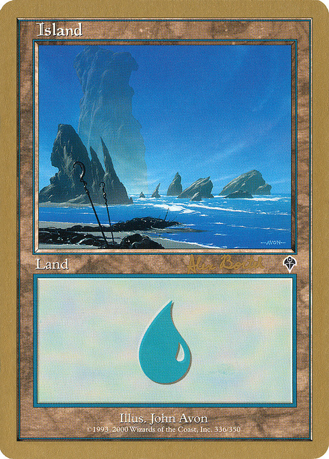 Island (ab336a) (Alex Borteh) [World Championship Decks 2001] | Odin's Place