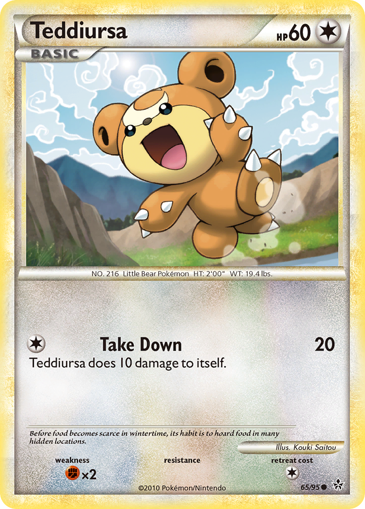Teddiursa (65/95) [HeartGold & SoulSilver: Unleashed] | Odin's Place
