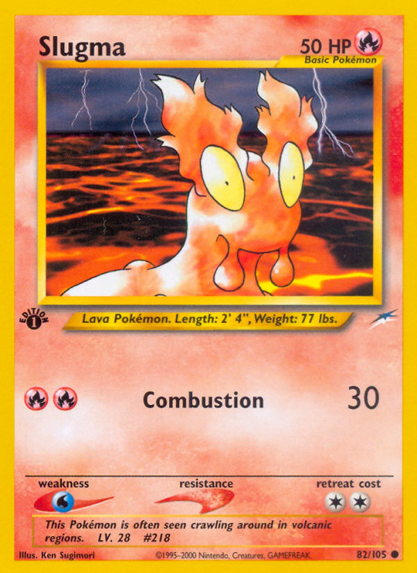 Slugma (82/105) [Neo Destiny 1st Edition] | Odin's Place