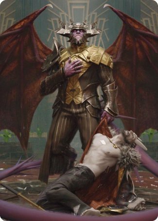 Ob Nixilis, the Adversary 1 Art Card [Streets of New Capenna Art Series] | Odin's Place