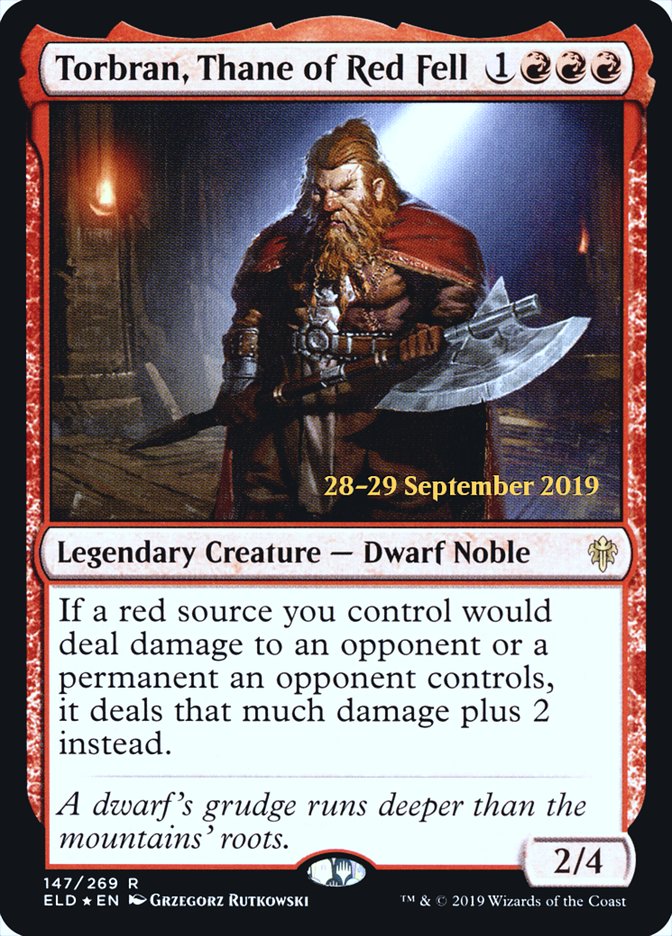 Torbran, Thane of Red Fell [Throne of Eldraine Prerelease Promos] | Odin's Place