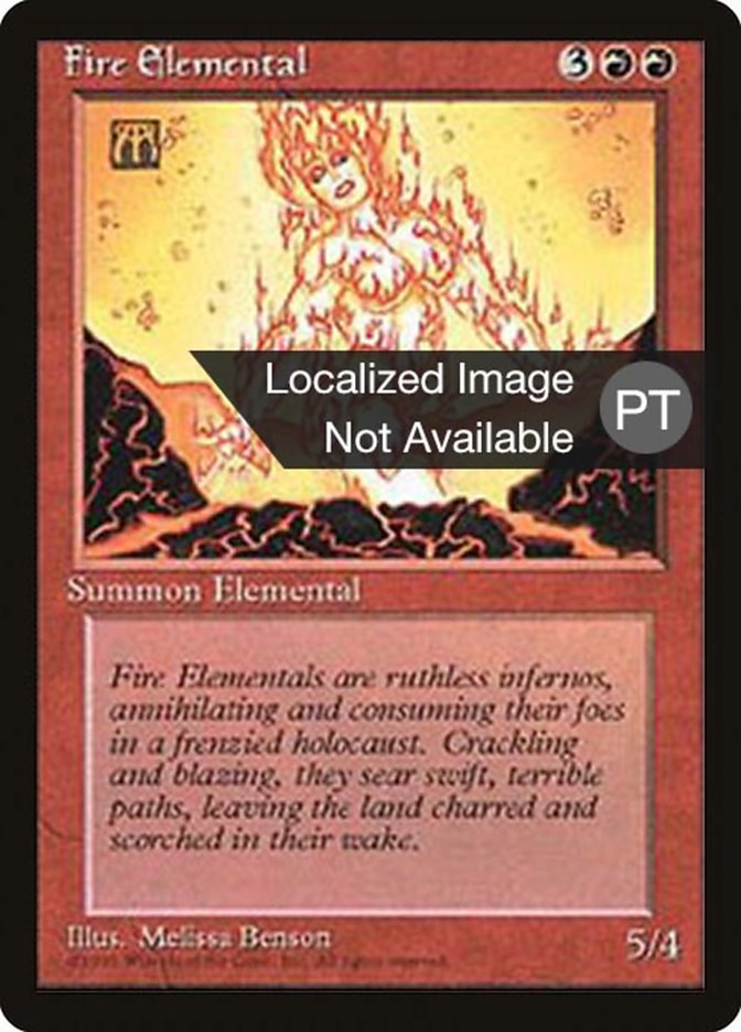 Fire Elemental [Fourth Edition (Foreign Black Border)] | Odin's Place