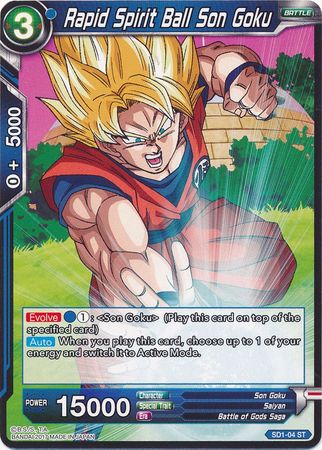 Rapid Spirit Ball Son Goku (Starter Deck - The Awakening) (SD1-04) [Galactic Battle] | Odin's Place