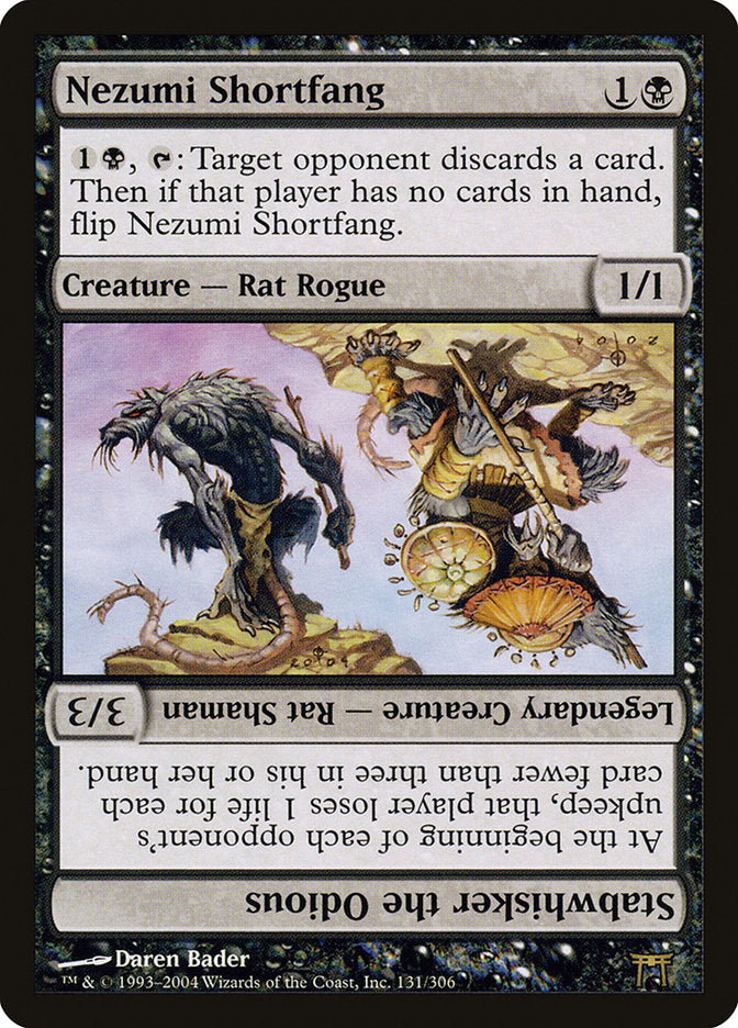 Nezumi Shortfang // Stabwhisker the Odious (131) [Champions of Kamigawa] | Odin's Place