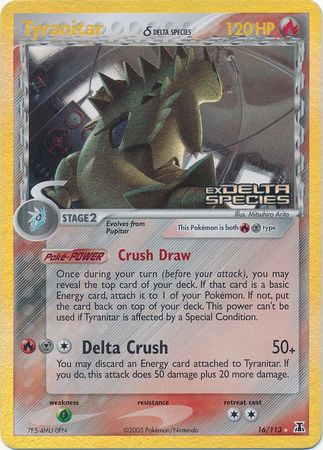 Tyranitar (16/113) (Delta Species) (Stamped) [EX: Delta Species] | Odin's Place