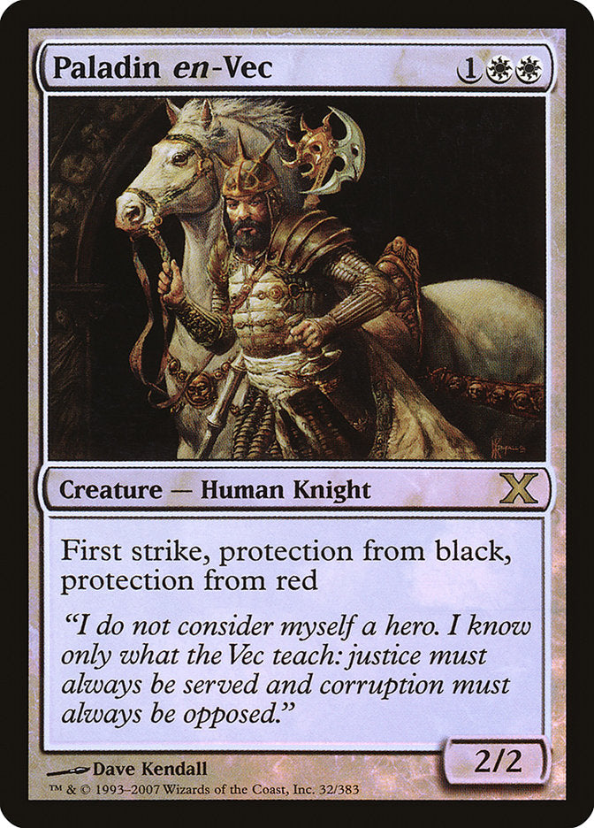 Paladin en-Vec (Premium Foil) [Tenth Edition] | Odin's Place