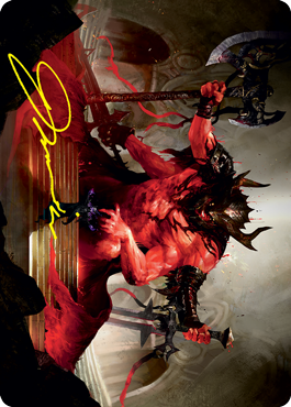 Awaken the Blood Avatar Art Card (Gold-Stamped Signature) [Strixhaven: School of Mages Art Series] | Odin's Place