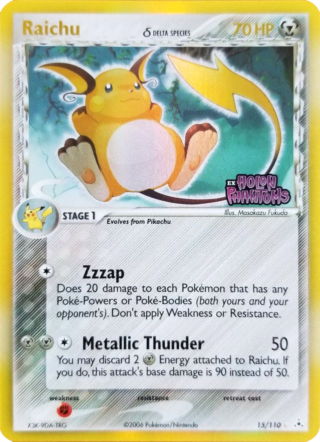 Raichu (15/110) (Delta Species) (Stamped) [EX: Holon Phantoms] | Odin's Place