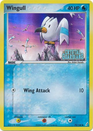 Wingull (70/100) (Stamped) [EX: Crystal Guardians] | Odin's Place