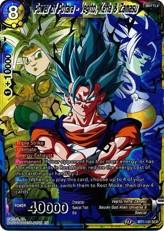 Power of Potara - Vegito, Kefla & Zamasu (BT7-131) [Assault of the Saiyans] | Odin's Place