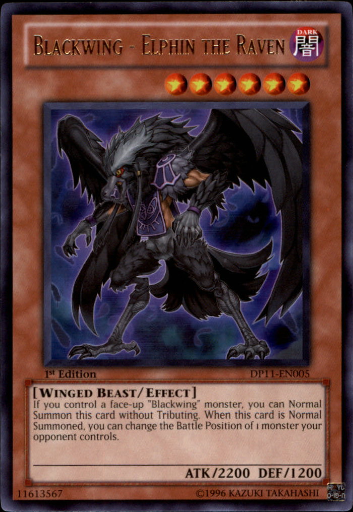 Blackwing - Elphin the Raven [DP11-EN005] Rare | Odin's Place