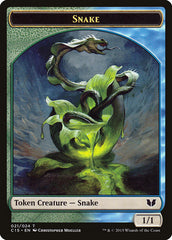 Snake (021) // Saproling Double-Sided Token [Commander 2015 Tokens] | Odin's Place