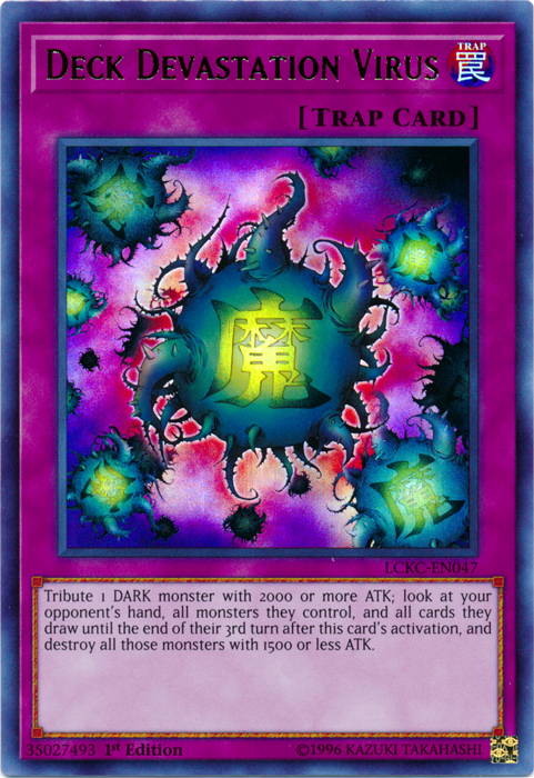 Deck Devastation Virus [LCKC-EN047] Ultra Rare | Odin's Place