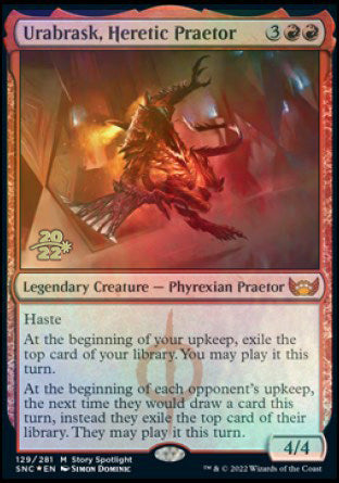 Urabrask, Heretic Praetor [Streets of New Capenna Prerelease Promos] | Odin's Place