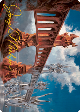 Silverbluff Bridge Art Card (Gold-Stamped Signature) [Modern Horizons 2 Art Series] | Odin's Place