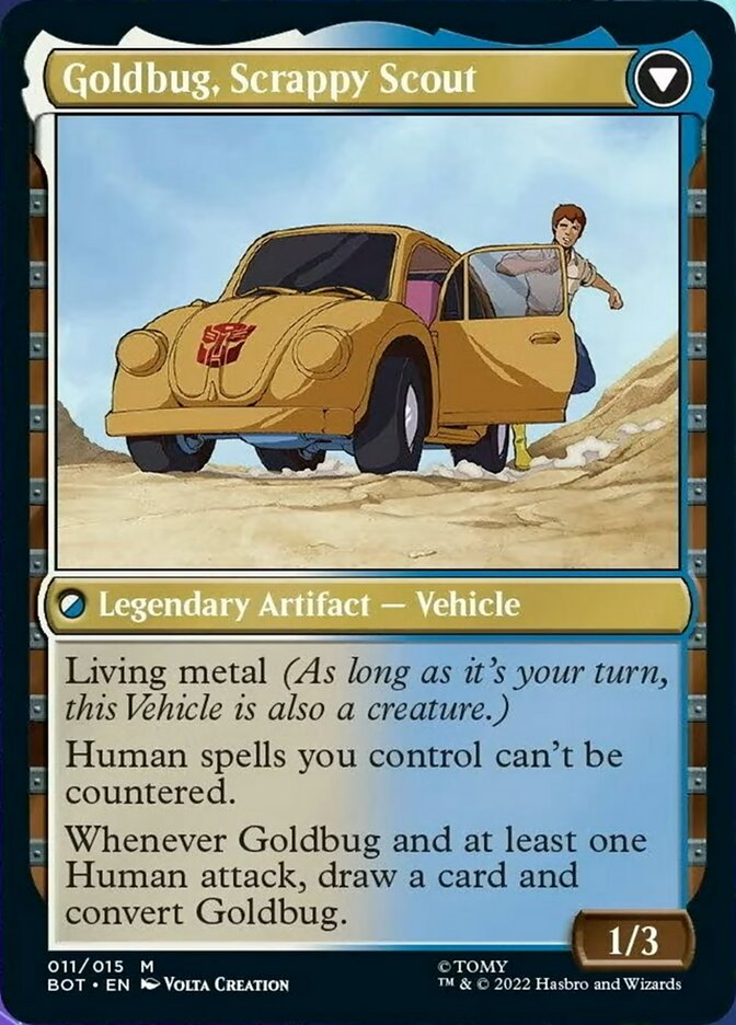 Goldbug, Humanity's Ally // Goldbug, Scrappy Scout [Transformers] | Odin's Place