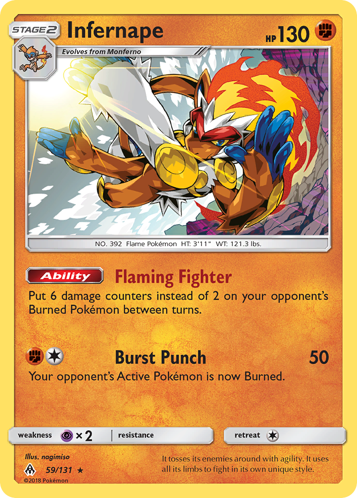 Infernape (59/131) [Sun & Moon: Forbidden Light] | Odin's Place
