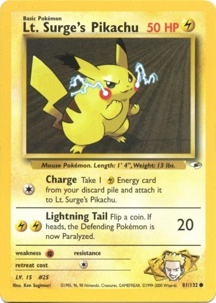Lt. Surge's Pikachu (81/132) [Gym Heroes Unlimited] | Odin's Place