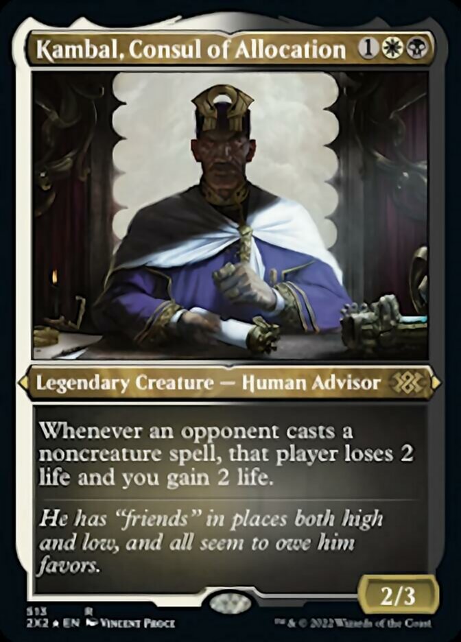 Kambal, Consul of Allocation (Foil Etched) [Double Masters 2022] | Odin's Place