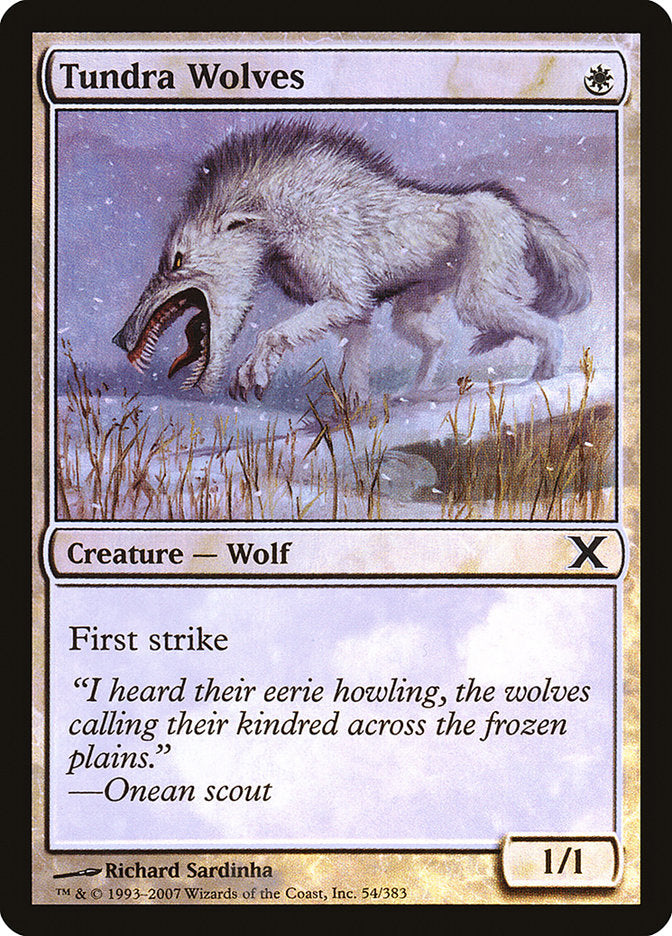 Tundra Wolves (Premium Foil) [Tenth Edition] | Odin's Place