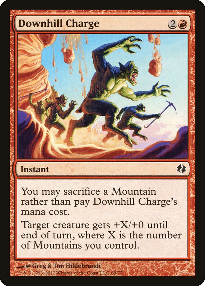 Downhill Charge (69) [Duel Decks: Venser vs. Koth] | Odin's Place