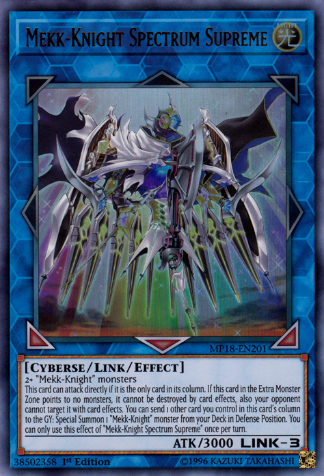 Mekk-Knight Spectrum Supreme [MP18-EN201] Ultra Rare | Odin's Place