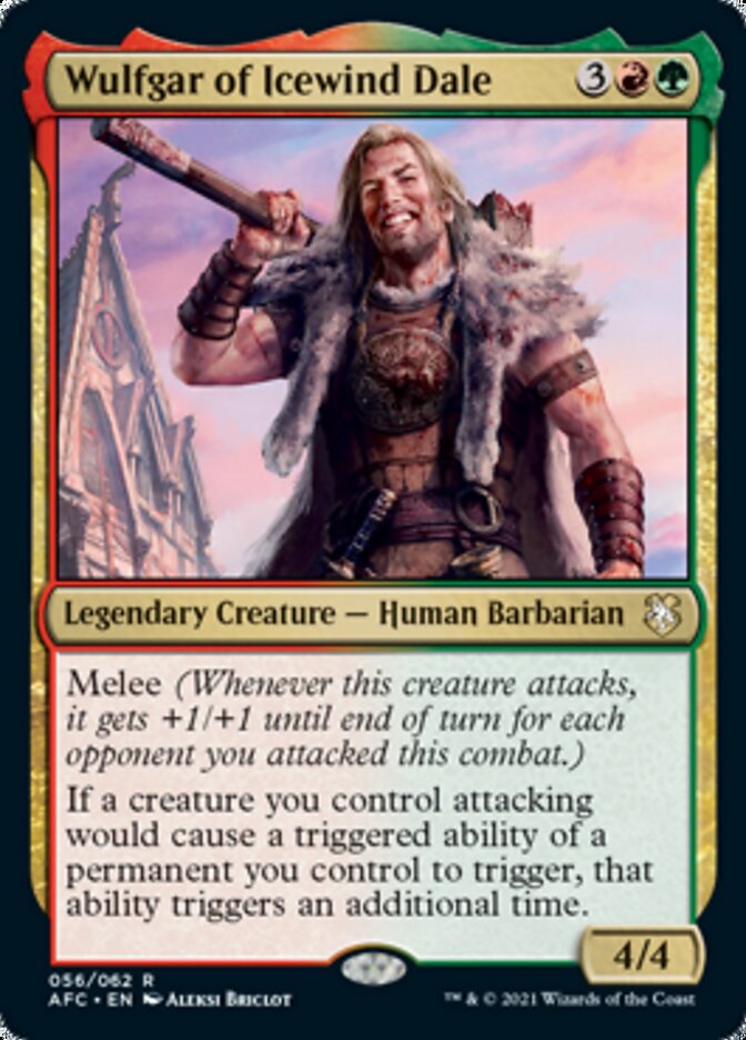 Wulfgar of Icewind Dale [Dungeons & Dragons: Adventures in the Forgotten Realms Commander] | Odin's Place
