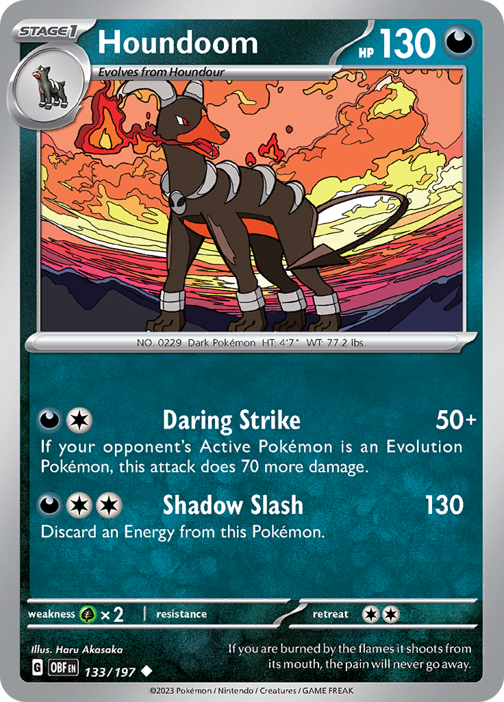 Houndoom (133/197) [Scarlet & Violet: Obsidian Flames] | Odin's Place