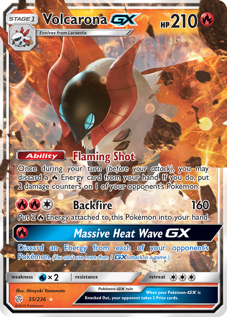 Volcarona GX (35/236) [Sun & Moon: Cosmic Eclipse] | Odin's Place