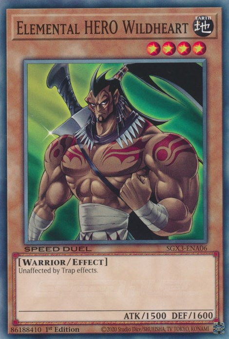 Elemental HERO Wildheart [SGX3-ENA06] Common | Odin's Place