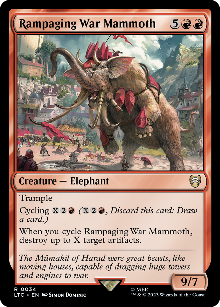 Rampaging War Mammoth [The Lord of the Rings: Tales of Middle-Earth Commander] | Odin's Place