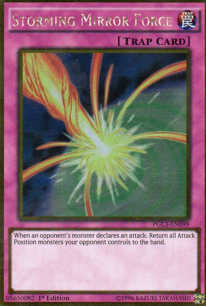 Storming Mirror Force [PGL3-EN099] Gold Rare | Odin's Place