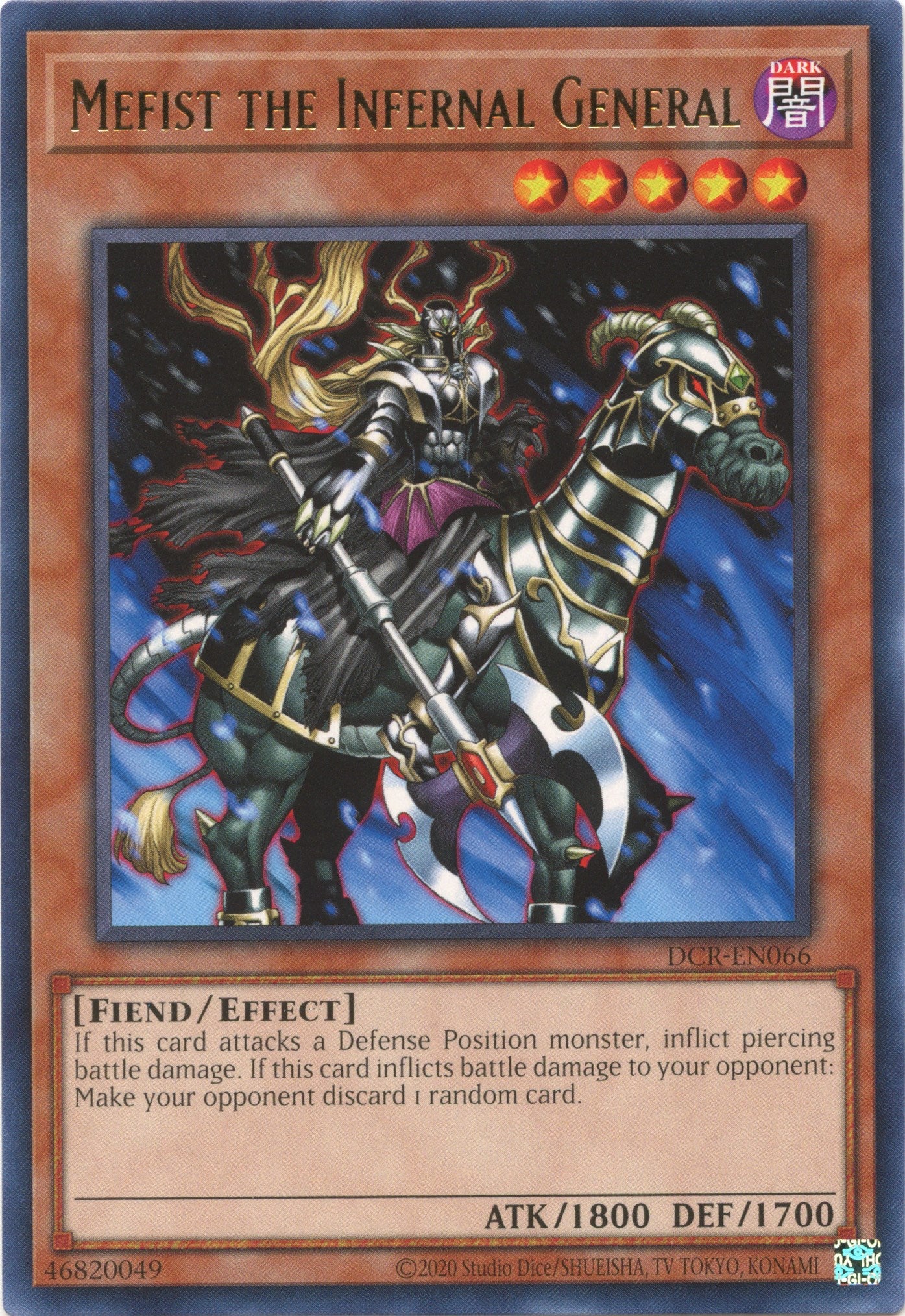 Mefist the Infernal General (25th Anniversary) [DCR-EN066] Rare | Odin's Place