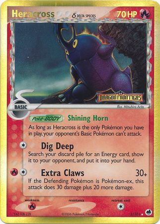 Heracross (3/101) (Delta Species) (Stamped) [EX: Dragon Frontiers] | Odin's Place