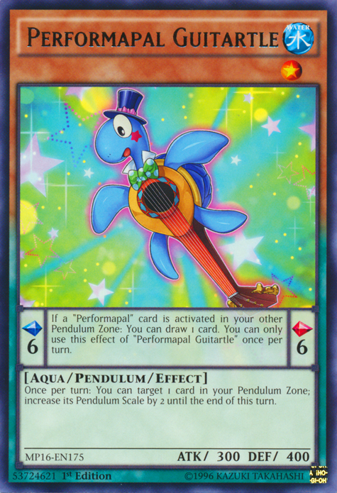 Performapal Guitartle [MP16-EN175] Rare | Odin's Place