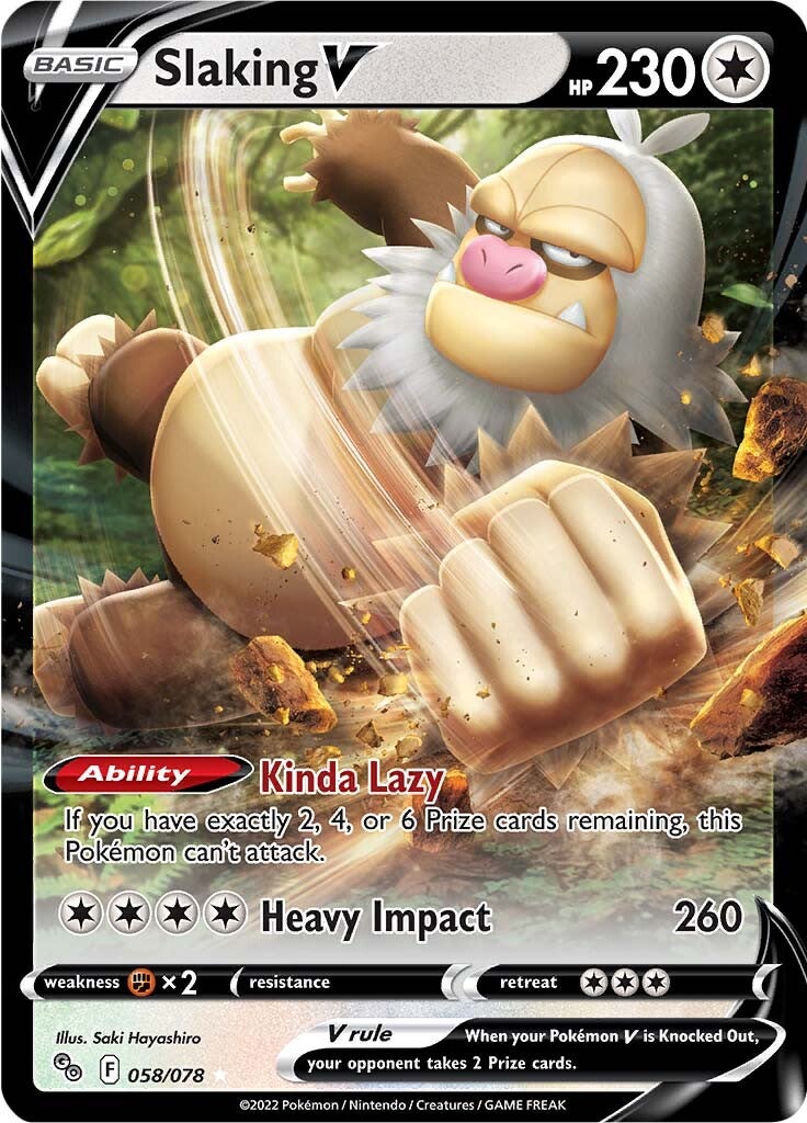 Slaking V (058/078) [Pokémon GO] | Odin's Place