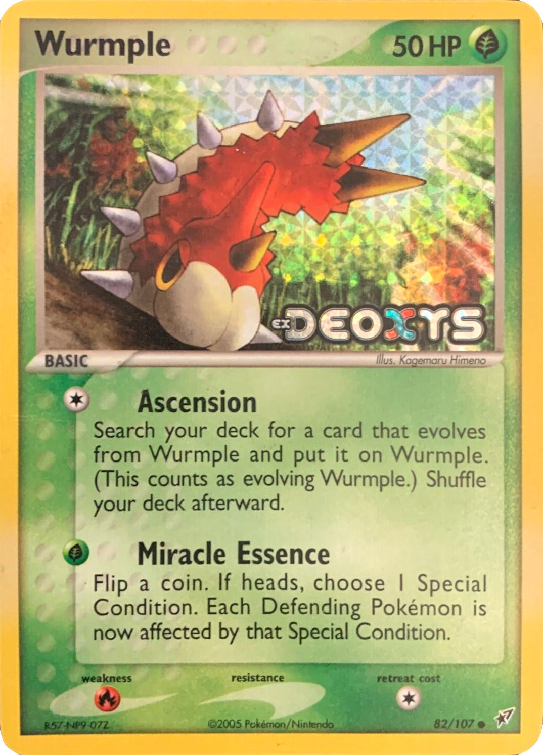 Wurmple (82/107) (Stamped) [EX: Deoxys] | Odin's Place