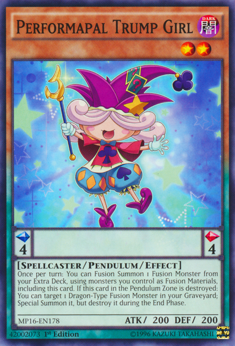 Performapal Trump Girl [MP16-EN178] Common | Odin's Place